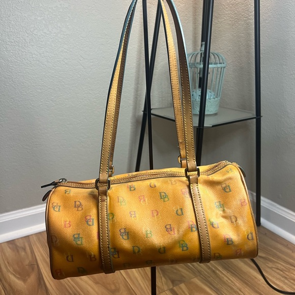 Dooney & Bourke Tan Leather Shoulder Bag - Picture 2 of 7